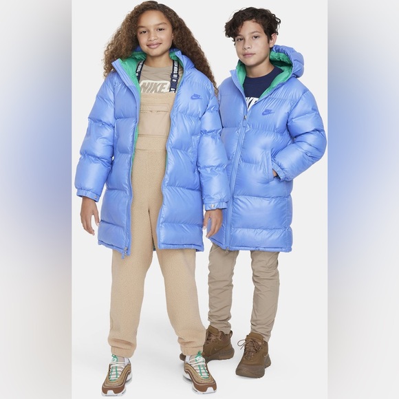 Nike Kids'SportswearTherma-FITRepelHeavyweight SyntheticFillEasyOnHoodedParka XL - Picture 4 of 8
